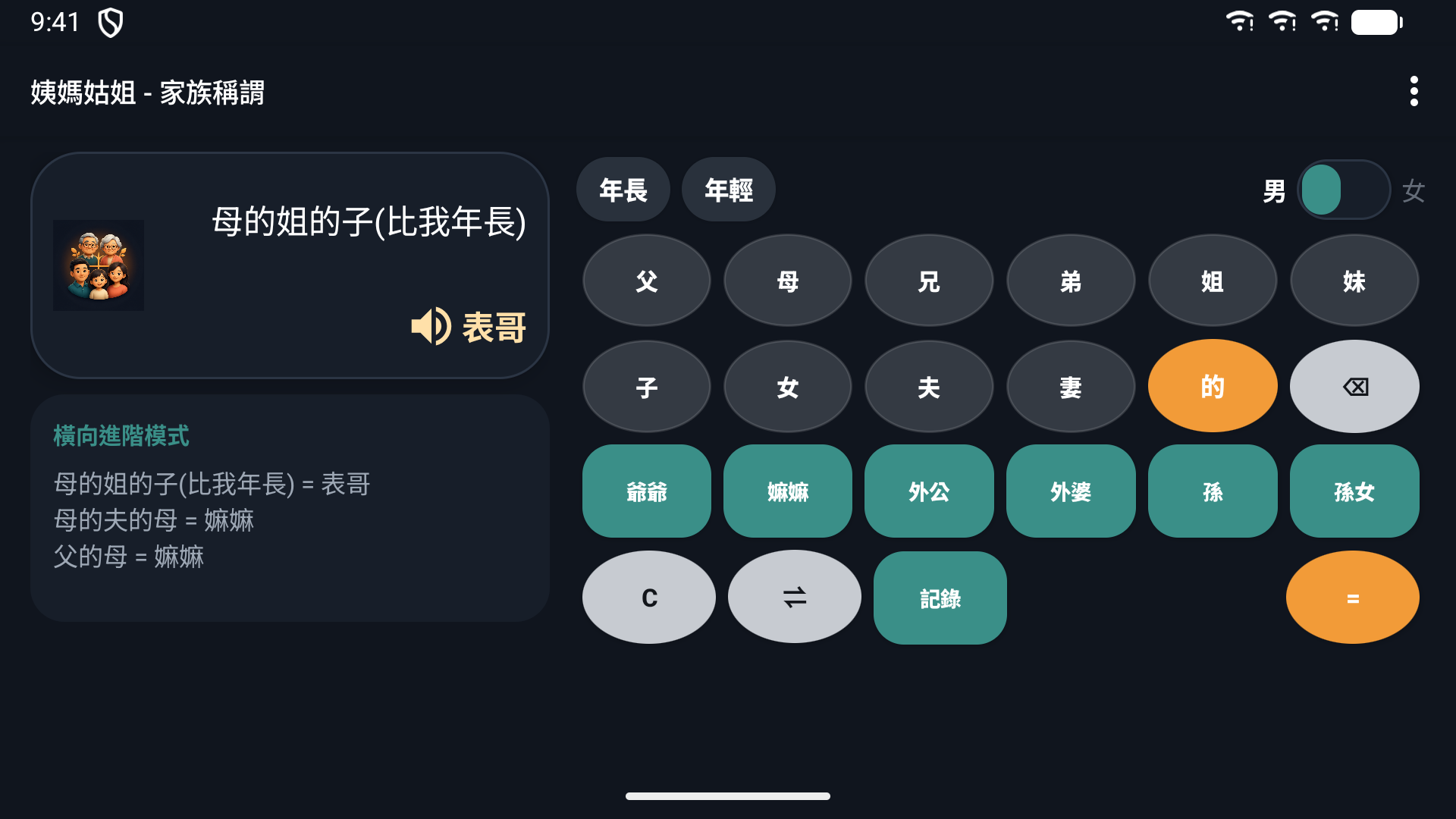姨媽姑姐 - 家族稱謂 screenshot 6